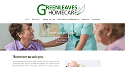 Desktop Screenshot of greenleaveshomecare.com